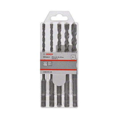 BOSCH 2608579120 SDS-plus Brocas Multifuncionais 5 PEÇAS Para Concreto/Alvenaria Haste Redonda 4 Pontas Acessórios para Ferramentas Elétricas