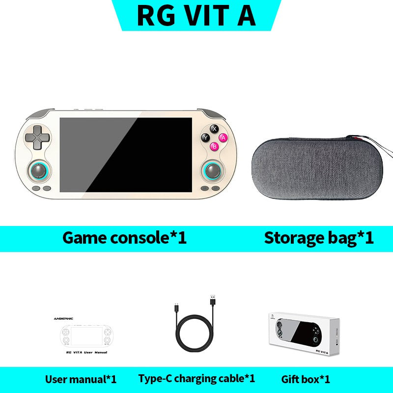ANBERNIC RG VITA pro Handheld Game Console IPS Touchscreen 5000mAh Video Gaming Player AI Streaming Compatible RixelHK
