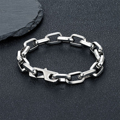 Pulseira de Corrente O Simples de Charme Cuba Masculina Feminina Moda Dubai Elo Punk Hip Hop Aço Inoxidável Casal Bangle Joias da Moda Presentes