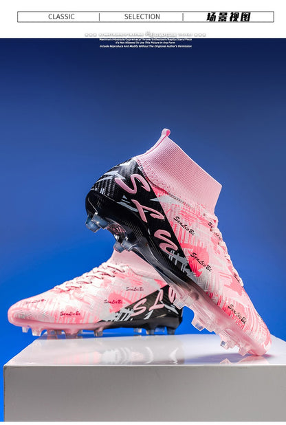 Men's Soccer Shoes Cleats Non-Slip FG Football Boots Men High-quality Match Training Sneakers Futsal Indoor Soccer Boots Boys