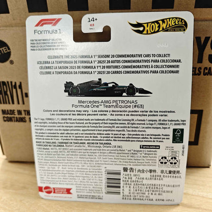 Novo Hot Wheels Premium 2025 F1 Racing Car Model Liga 1:64 Modelo Diecast Red Bull McLaren Mercedes Equipe Colecionável Veículo de Brinquedo