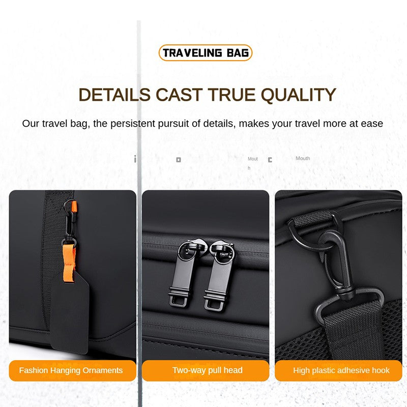 Customized High-end Men's Gym Bag Logo Fitness Bag Sports Bag Dry And Wet Travel Handbag Business Handbag Printed Name