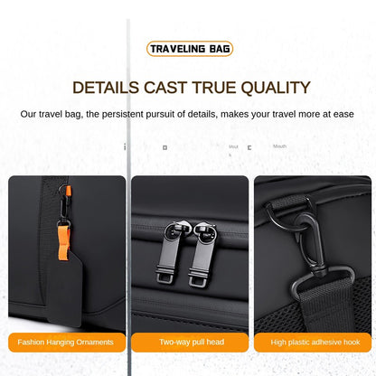 Customized High-end Men's Gym Bag Logo Fitness Bag Sports Bag Dry And Wet Travel Handbag Business Handbag Printed Name