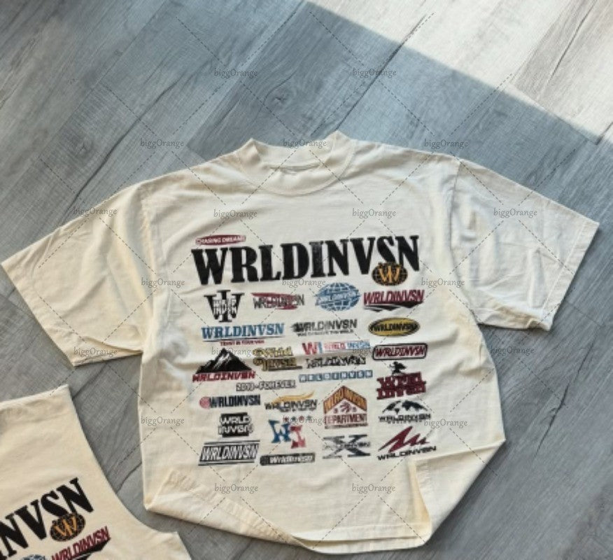 Y2K Summer Casual Loose T-shirt Men Street Hip-hop Harajuku Retro Fashion Oversized Short-sleeved High Street Fashion Clothing