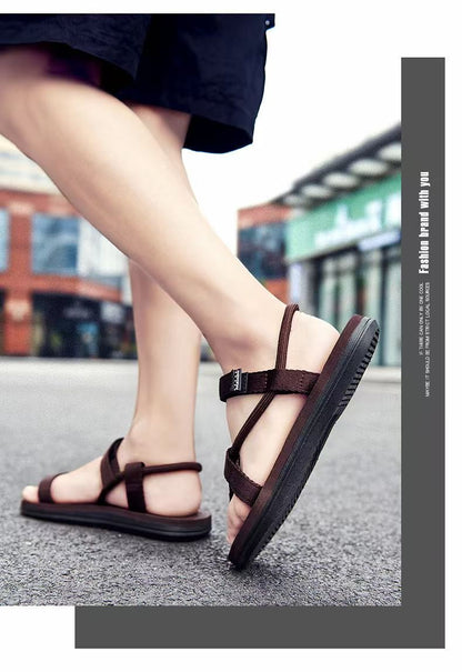 Summer Versatile Breathable Sandals, Wear-Resistant Sports and Leisure Beach Shoes for Men to Wear While Driving