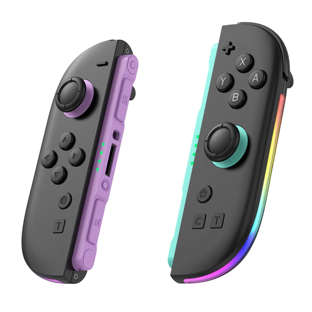 Wireless RGB Joy-Con Controller for Switch 2 Hall Effect Joystick 6-Axis Gyro Turbo Dual Vibration Gamepad Accessories