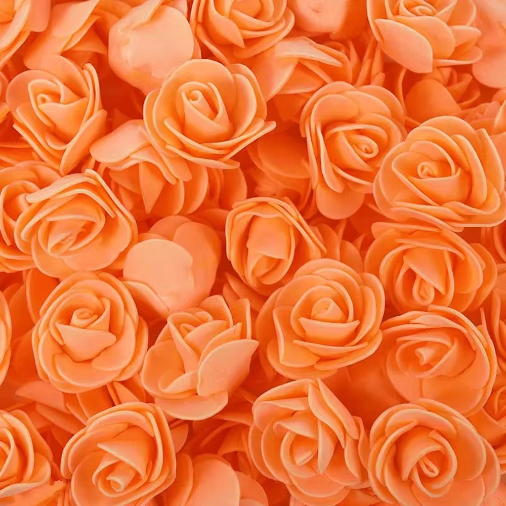 2000/10pcs Mini  Artificial Rose Flowers Head  Rose Heads DIY Valentine's Day Roses Wedding Bouquets Party Gift Candy Box Decor