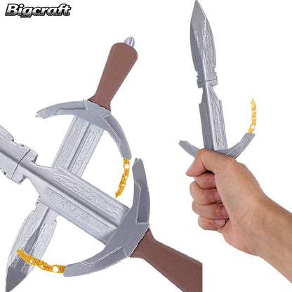 Movie Rey Cosplay Plastic Sword Prop Assassin Daggers Skywalker Costume Accessories Halloween Carnival Weapons Roleplay Ornament