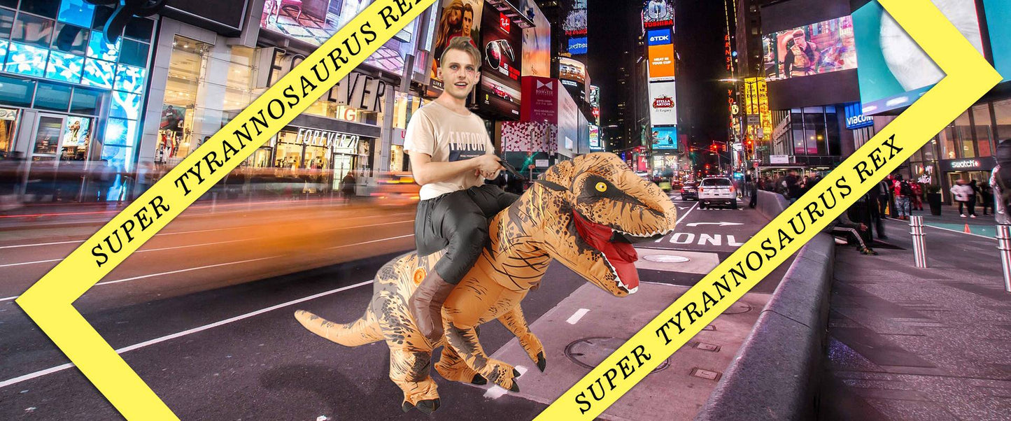 T-REX Monster Inflatable Costume Blow Up Cosplay Dinosaur Clothing Carnival Halloween Christma Dress For Man Woman Party Show
