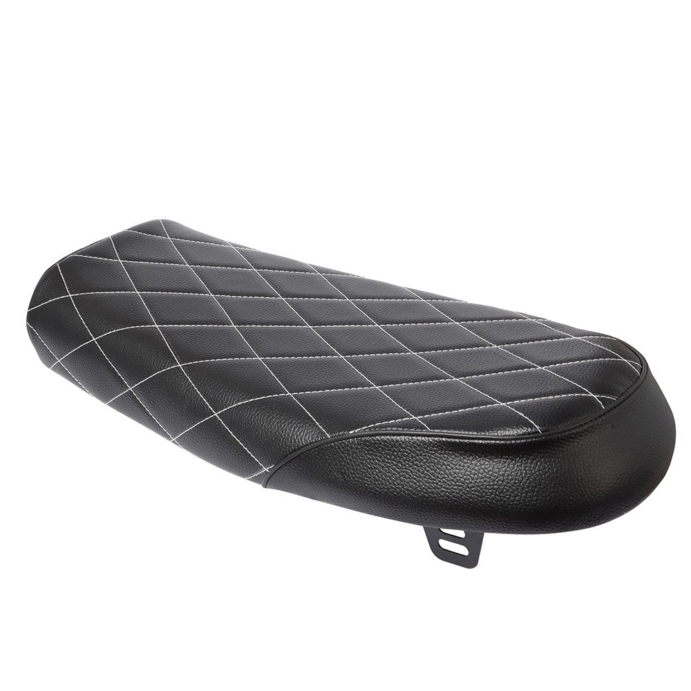 Retro Motorcycle Black Brown Vintage Cafe Racer Seat Hump Saddle Flat Seats Synthetic Leather For Honda CB CL Universal