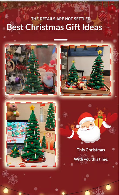 Lego 40573 Árvore de Natal 40611 O Ano do Dragão Brinquedos de montar quebra-cabeça infantil Presente de Natal