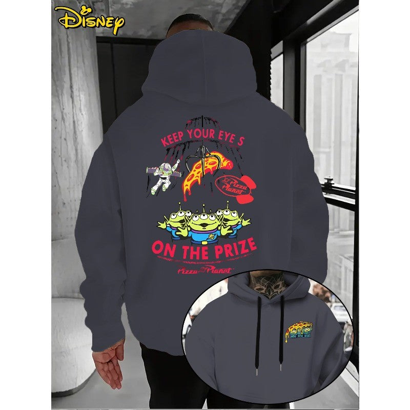 Disney Men's Toy Story Big Eyes Cartoon Hoodie Autumn/Winter New Casual Fashion Men's and Women's Street Wear