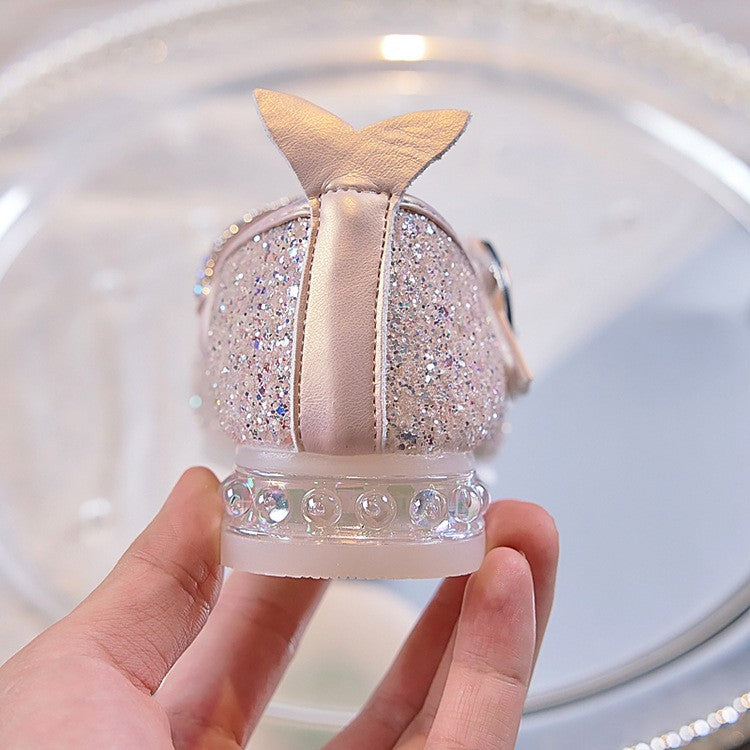 Fashion Elegant Soft Sole Anti-slippery Versatile Dress Leather Shoe for Party Autumn New Children Princess Shoes for Girls