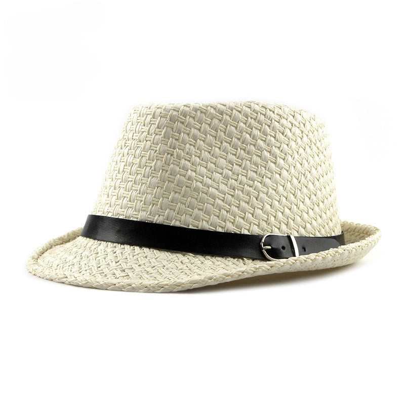 Chapéu Jazz Coreano Moderno Simples Chapéu de Sol Feminino Verão Protetor Solar Respirável Chapéu de Palha para Homens