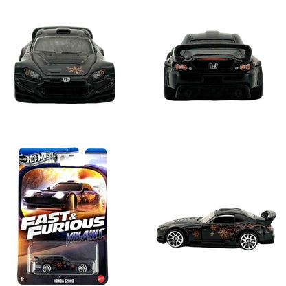 Hot Original Hot Wheels Carro Prata Velozes e Furiosos Vilões Tema Sortimento Mix 2 HNR88 J Modelos de Veículos Diecast 1/64 Carrinhos Brinquedos Meninos