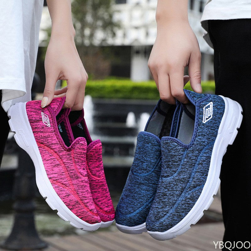 New Women's light Shoes Soft soled Breathable Sneakers Casual middle elderly shoe Couple's Anti slip comfort shoes Zapatos Mujer