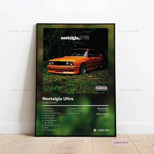 New Frank Poster Prints Ocean Blonde Nostalgia Ultra Hip Hop Music Album Canvas Painting Art Wall Picture Living Room Home Decor