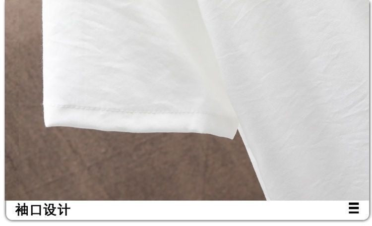 Summer New Fashion Solid Color Breathable Cotton and Linen Suit Men's Leisure Loose Sports Large Size High-Grade Two-Piece Set
