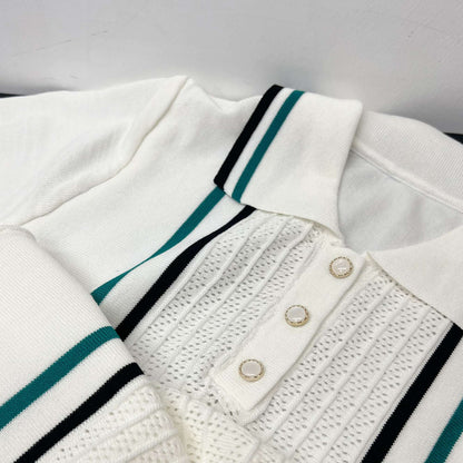 YuooMuoo Chic Fashion Sexy Package Hips Knitted Mini Dress 2025 Summer Vintage T