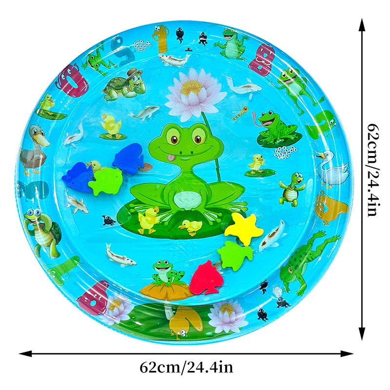 Tapete Aquático Inflável Infantil de PVC para Bebês, Almofada para o Tempo de Barriga, Almofada de Água para Crianças, Brinquedos de Atividade de Desenvolvimento para a Educação Precoce