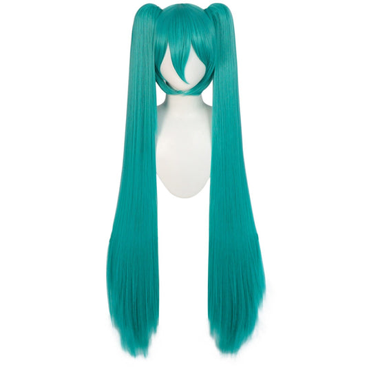 42inch Green Anime Long Synthetic Hair Lolita Cosplay Halloween Wig