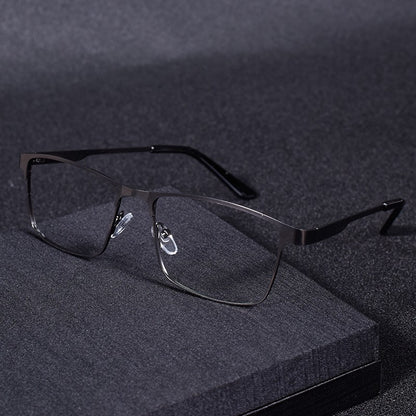 High Quality Stainless steel Reading Glasses Men Women Fashion Presbyopic Eyeglasses Business Hyperopia Anti Blue Light Eyewear1