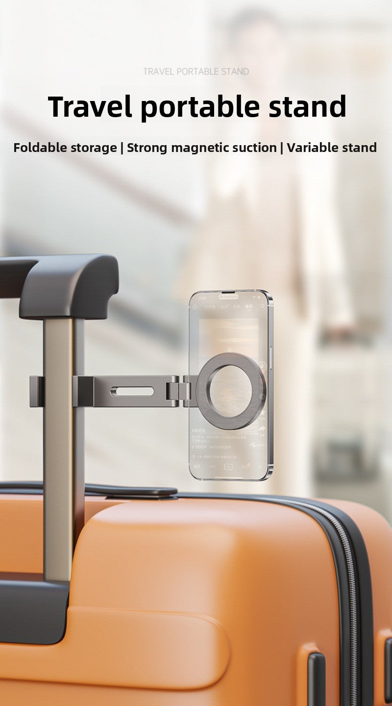 Universal Magnetic Phone Holder Travel Essentials Multi-axis Rotation Hands-Free Airplane Phone Mount Desktop Clip for Phone