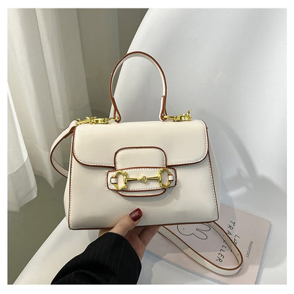 Acessórios femininos de fivela de couro metal com chapéu de feltro de pele com top côncavo e convexo, chapéu fedora e conjunto de bolsa combinando, estilo retrô