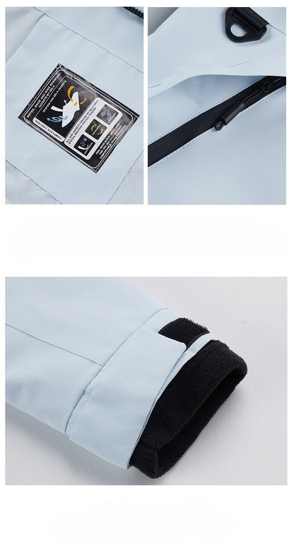 Hiking Jacket Waterproof Women Men 3 in 1 Two-Piece Detachable Windproof Waterproof Mountaineering Ski Jackets Men 2025 New