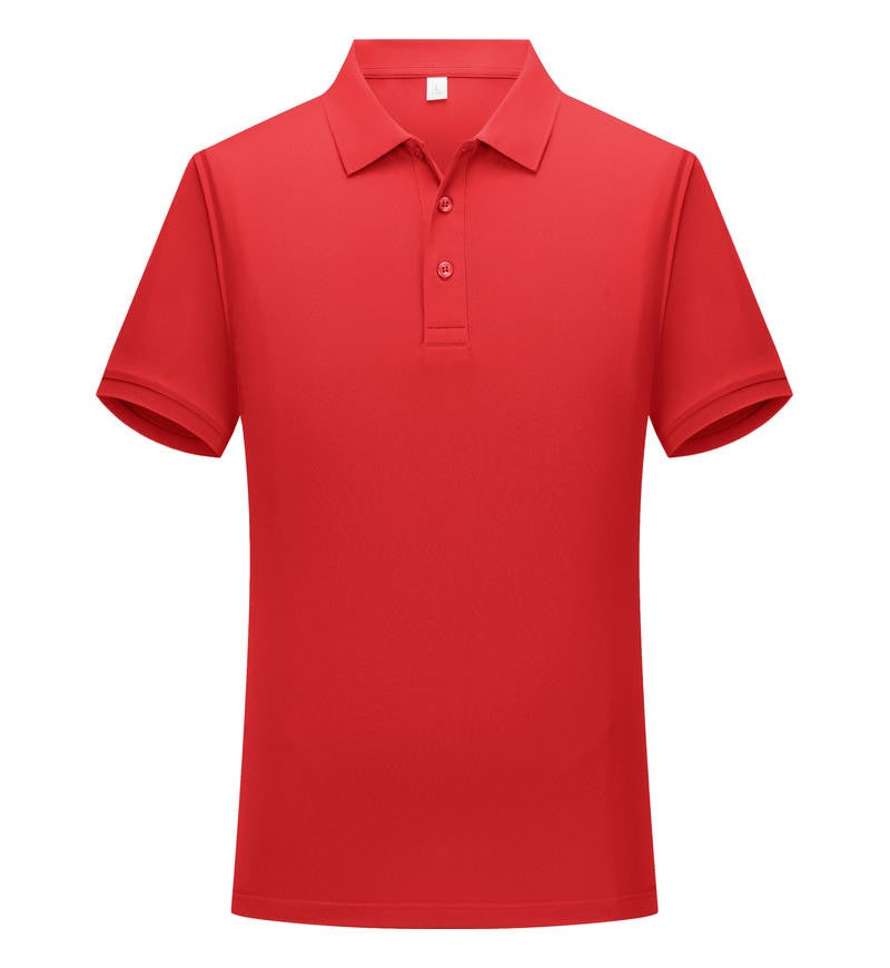 Solid color cotton breathable men's and women's polo shirts, T-shirts, printed logos, embroidered summer workwear, short sleeves