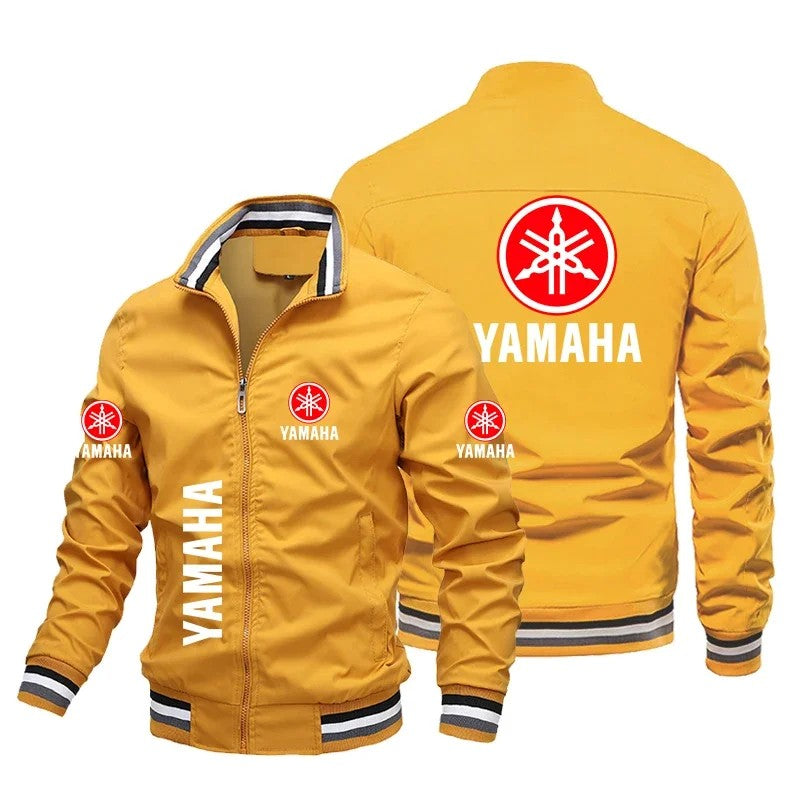 2025 New Summer Men's Yamaha Logo Printed Custom Jacket Fashion Motorcycle Biker Jacket Bomber Jacket Men Clothing Coats