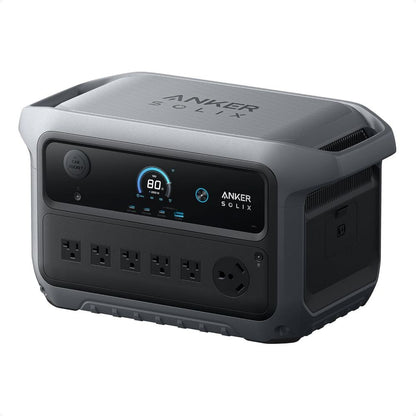 Gerador Solar SOLIX C2000 Gen 2 2400W, Bateria LiFePO4 2048Wh, Carga Completa em 58 Min, Solução de Energia para Casa/Camping