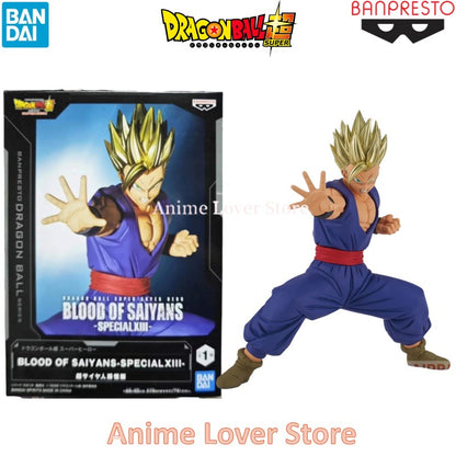 Bandai Original BANPRESTO Dragon Ball Super SANGUE DOS SAIYAJINS Son Gohan Broly Gogeta Vegetto Son Goku Brinquedos de Bonecos de Anime