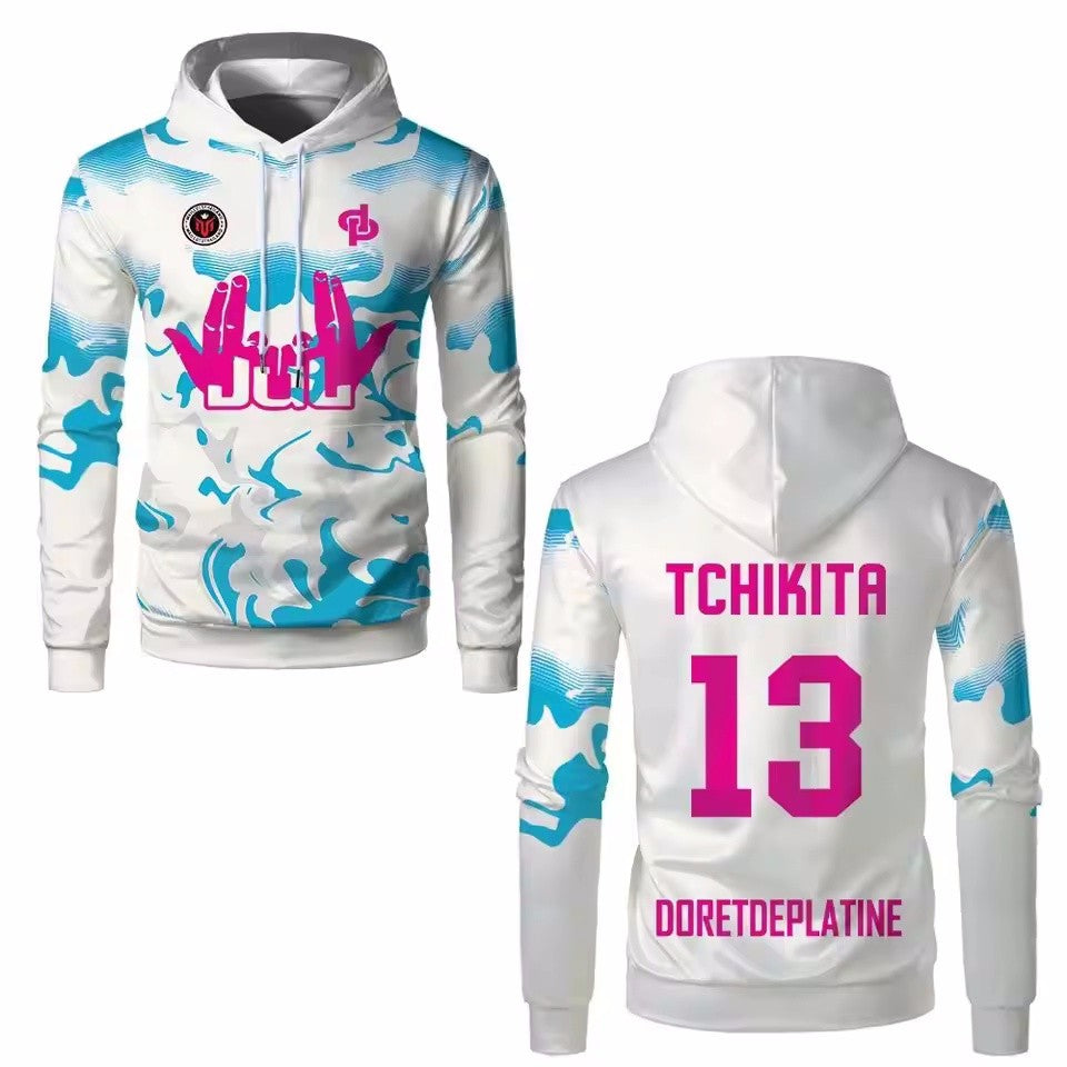 3D Print Men's Women's JUL Toto Ninetta Graphic Hoodies Fashion Sports Long Sleeve Hooded Tops Autumn Winter Outdoor Sweatshirts