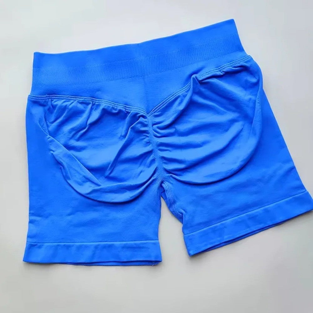 Gym Summer Women's Yoga Exercise Shorts Seamless High Waist Hip Tight Solid Color Shorts Yoga Exercise leggings