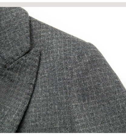 Double Faced Wool Overcoat Man 2025 Winter New Classic Business Casual Notch Lapel TrenchCoat Premium Medium Long Styles? Coat