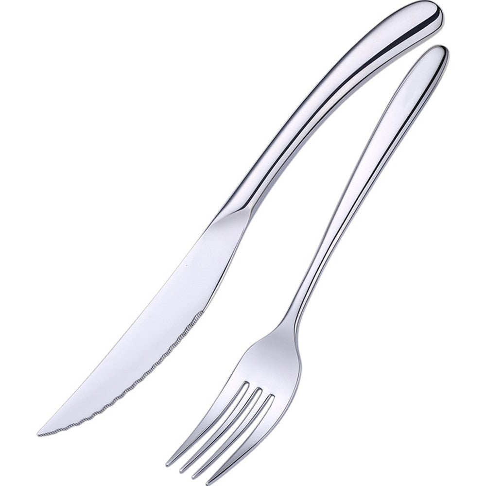 Conjunto de Talheres de Luxo Clássico em Aço Inoxidável 316 Certificado LFGB Garfo Faca Concha para Bife Acessórios de Mesa para Casamento