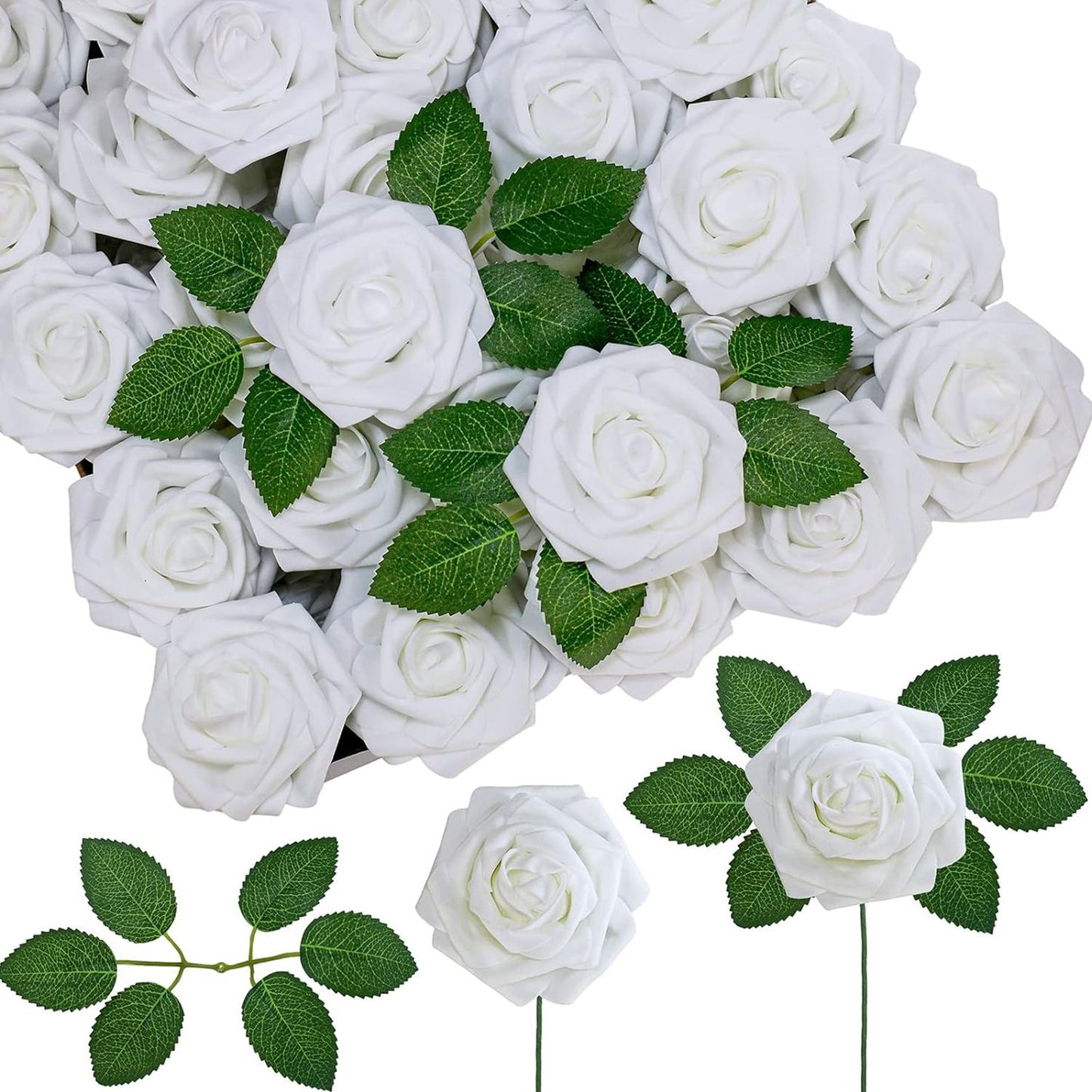 Artificial Flower PE Foam Rose Wedding Wreath Bride Bouquet Festival Decoration Accessory Home Room Outdoor Yard Diy Cheap Props