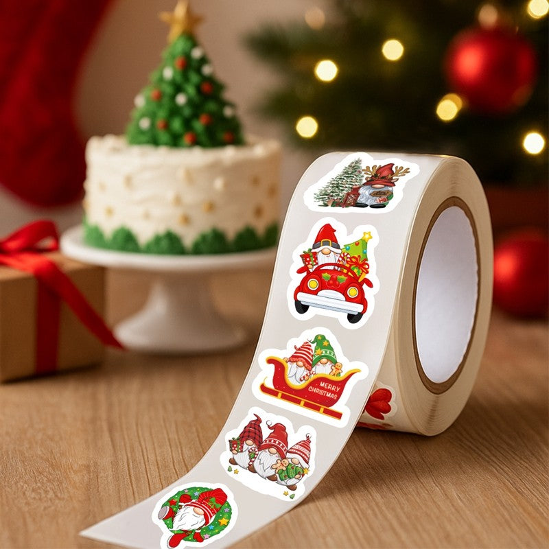 500pcs Christmas Stickers Merry Christmas Party Decoration 2025 Xmas Santa Claus Stickers Navidad Natal New Year Gift 2026