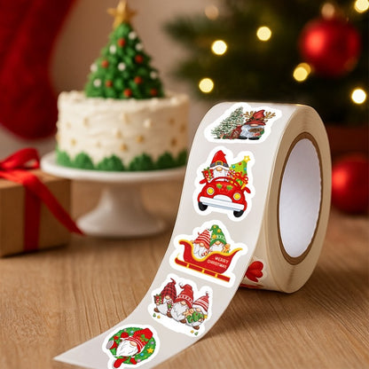 500pcs Christmas Stickers Merry Christmas Party Decoration 2025 Xmas Santa Claus Stickers Navidad Natal New Year Gift 2026