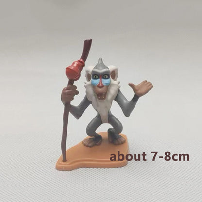 Disney O Rei Leão Bonecos Articulados Rafiki Simba Timão Anime Bonecos Articulados Figuras Decoração Presentes para Crianças