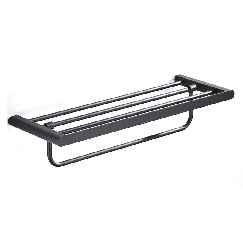 VGX Gold Bathroom Towel Holder Stainless Steel Towel Rack Folding Movable Bath Towel Bar Bathroom Hardware Accessories Grey