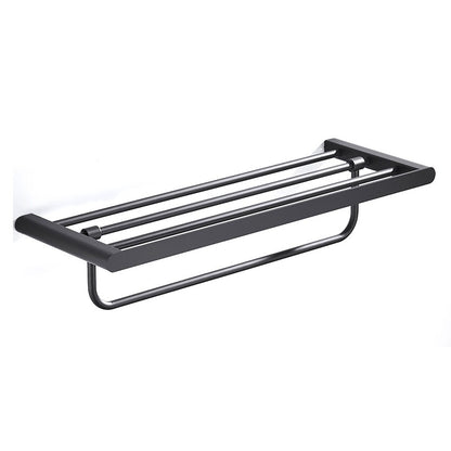 VGX Gold Bathroom Towel Holder Stainless Steel Towel Rack Folding Movable Bath Towel Bar Bathroom Hardware Accessories Grey