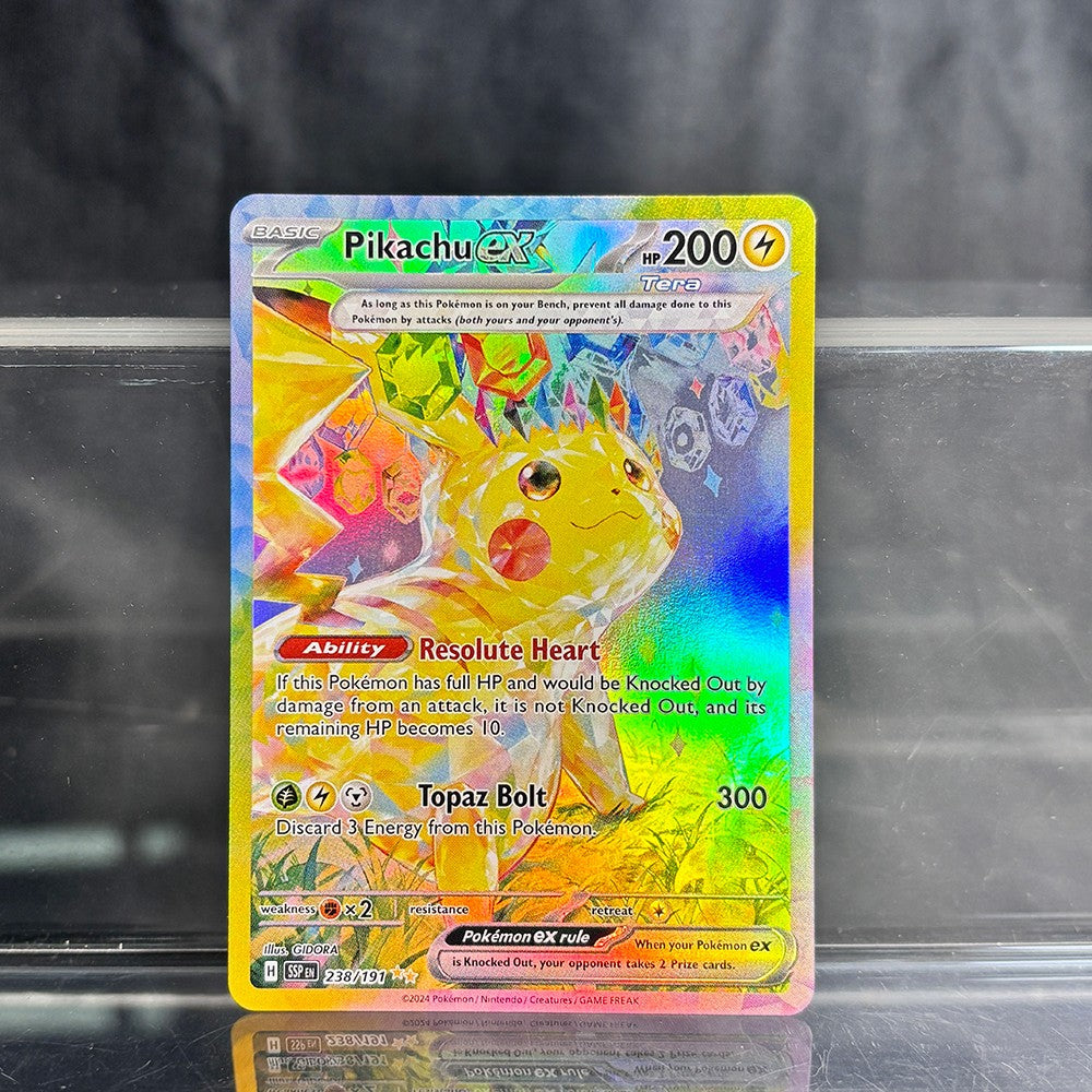 Cartas Avulsas Metalizadas PKM Pikachu Charizard EX Bubble Mew Jogo Cartas Raras de Coleção PTCG Cartas Proxy Arco-Íris