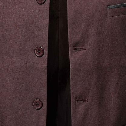 Europe and The United States Solid Color Slim-fit MAO Suit, Men's Autumn and Winter New Fashion Casual Stand Collar Suit Jacket