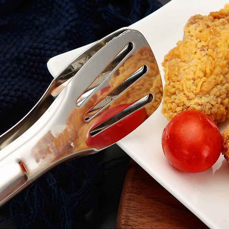 Stainless Steel Food Tongs Barbecue Tongs Desserts Steak Food Serving Clip Tweezers Long BBQ Cooking Tongs Kitchen Utensils