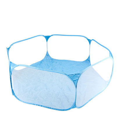 Portátil Pequena Gaiola para Animais de Estimação Transparente Tenda Gaiola para Gatos e Cães Cercado Dobrável Aberto para Cães Hamsters Coelhos Porquinhos-da-Índia
