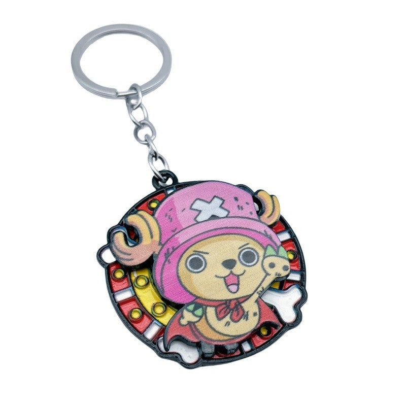 Chaveiros de mochila de anime de One Piece Luffy, Chopper, Zoro, Nami, Sanji, pingentes de chaveiro decorativos de personagens de desenho animado