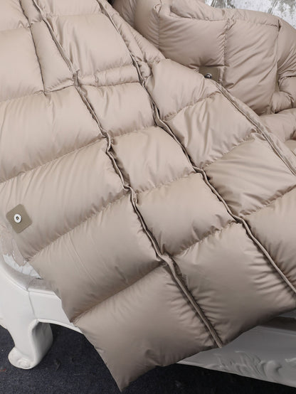 Super thick 400g filling White duck down Bread Coat Female Brand Winter Women's Extended Knee-Length Luxury down Jacket Warm