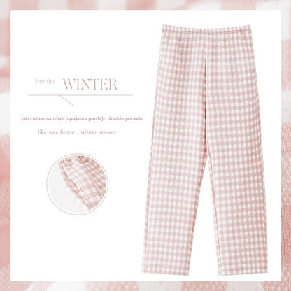 Thickened Air Cotton Sleep Pants Women's Autumn Winter Home Clothes Mid-aged Mom Warm Outerwear Large Size Home Pants